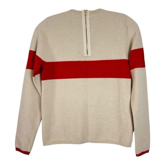 Frances Valentine Sweater Womens Size XS Spencer Crewneck XO Oatmeal Orange - Picture 15 of 16